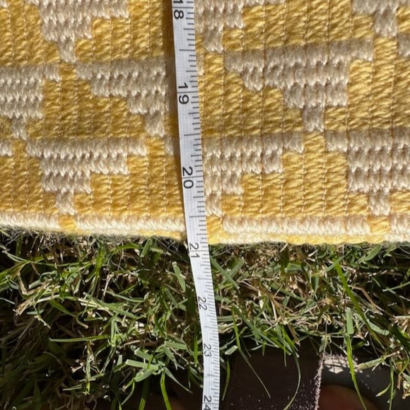 VINTAGE Rosier Patterned Yellow Suit - Picture 12 of 16